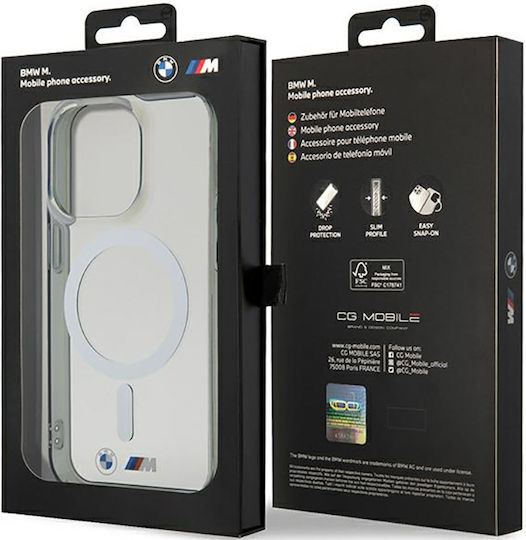 BMW Silver Ring Magsafe Back Cover Silicone Silver (iPhone 14 Pro)