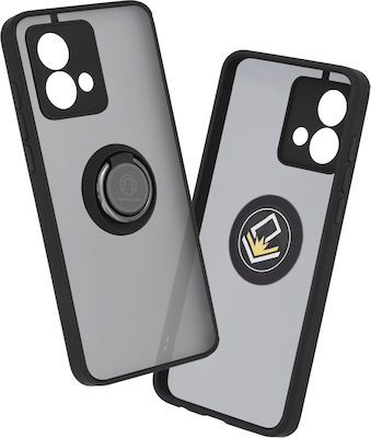 Techsuit Glinth Umschlag Rückseite Schwarz (Motorola Moto G84) KF2317077