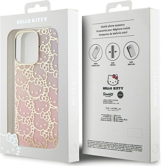 Hello Kitty Задна корица Пластмаса Розов (iPhone 15 Pro)