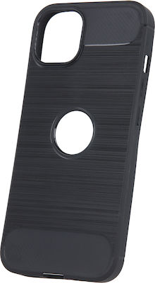 Powertech Carbon Flex Umschlag Rückseite Silikon Schwarz (Galaxy A70) MOB-1301