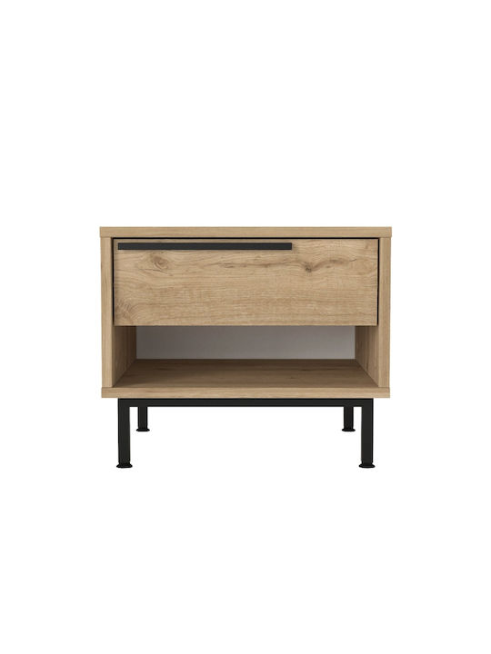 Bedside Table Suzy Wooden Beige 50x45x41.6cm GP042-0260 1