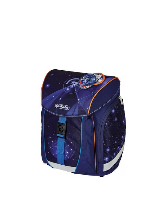 Herlitz Filolight Galaxy Game Σχολική Τσάντα Πλάτης Γυμνασίου - Λυκείου Πολύχρωμη με Θήκη για Παγούρι 16lt
