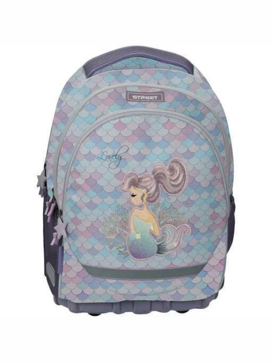 School Bag Street Mermaid 31x16x43cm Ergonomic Back Air System Hard Bottom