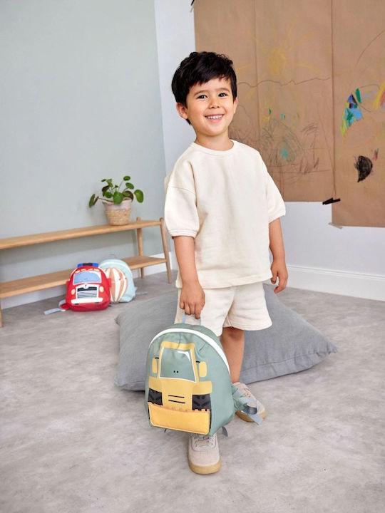 Laessig Tiny Drivers School Bag Backpack for Elementary Multicolour