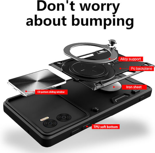 Techsuit Camguard Pro Back Cover Silicone Blue (Moto G85)