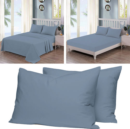 Casa Colori Ημίδιπλο 120x200+30εκ. με Λάστιχο Petrol Casa Colori Ημίδιπλο 120x200+30εκ. με Λάστιχο Petrol