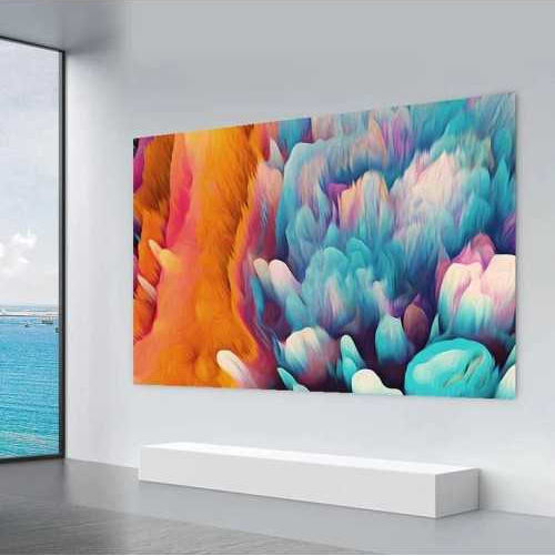 Wanbo Wand-Bildschirmprojektor mit Bildlogo 16:9 221x125cm / 100"