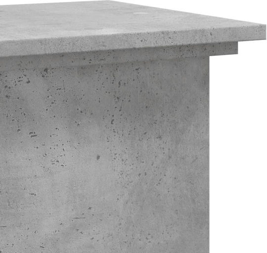 vidaXL Pflanzenständer Holz Grau 33cmx33cmx100cmcm.