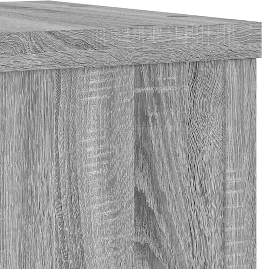 vidaXL Pflanzenständer Holz Grau 25cmx25cmx80cmcm. 2Stück