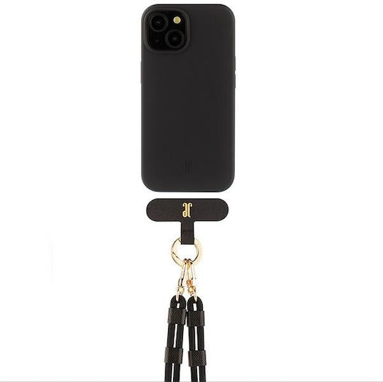 Just Elegance Back Cover Silicone / Plastic Black (iPhone 15)