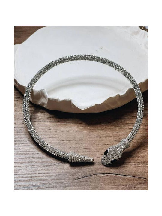 FantazyStores Choker with design Snake from Steel