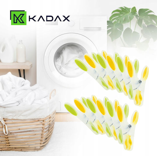 Kadax Wäscheklammern aus Kunststoff 12Stück Mehrfarbig