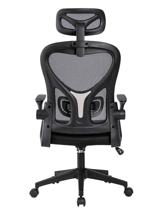 Woodwell Bf3050 Καρέκλα Γραφείου με Ανάκλιση και Ρυθμιζόμενα Μπράτσα Mesh Μαύρο