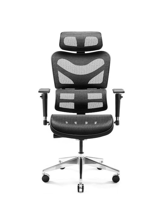 V-commander Office Chair with Adjustable Arms Black Diablo