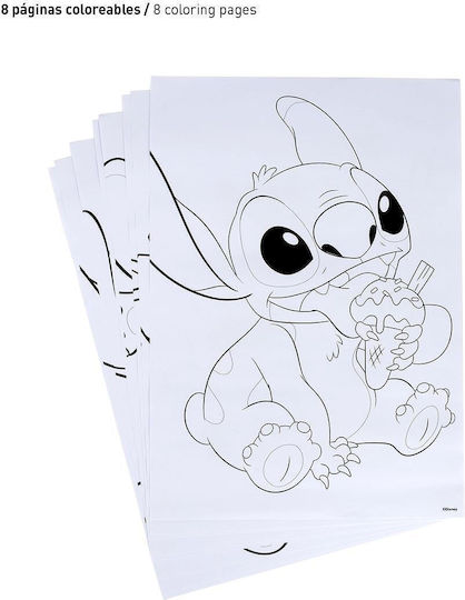 Cerda Stitch Colouring Set 24x11cm 16 Pieces