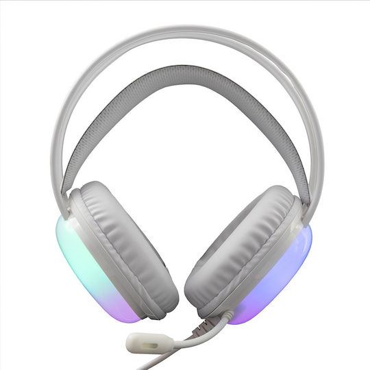 White Shark Peacock GH-2444 Over Ear Gaming Headset with Connection 3.5mm White