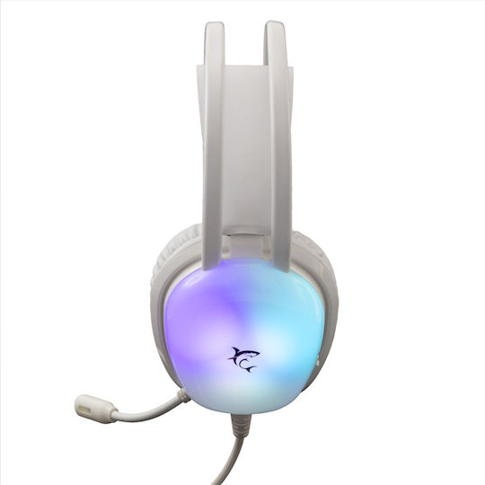 White Shark Peacock GH-2444 Over Ear Gaming Headset με σύνδεση 3.5mm Λευκό for PC / PS4 / PS5 / XBOX