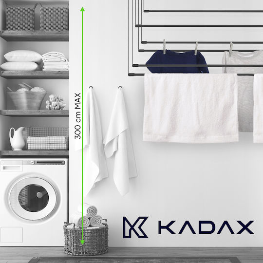 Kadax Uscătoare Rufe De Perete Cu Lungimea Suportului De Uscare A Hainelor 3m