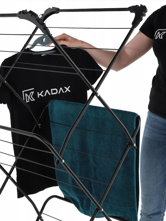 Kadax Klappbar Wäscheständer Boden mit einer Länge von 15m