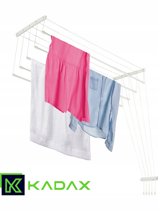Kadax Πτυσσόμενη Απλώστρα Βιδωτή με Μήκος Απλώματος 3m