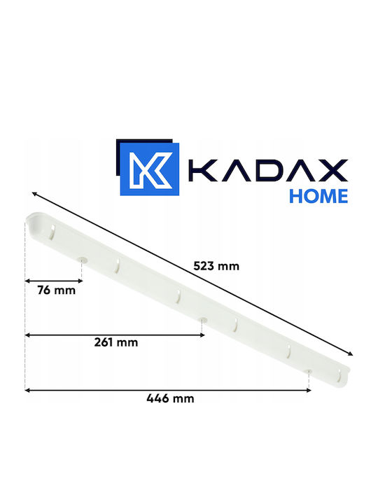 Kadax Klappbar Wäscheständer Wandmontiert mit einer Länge von 3m