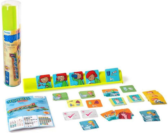 Miniland Temporal Sequences Game - Hygiene Educational Game Knowledge for 3-6 Years Old