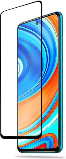 Amorus Vollflächig gehärtetes Glas Schwarz (Redmi Note 9S / 9 Pro / 9 Pro Max)