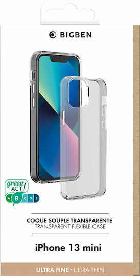 Bigben Interactive Back Cover Silicone Set with Glass Gray (iPhone 13 mini)