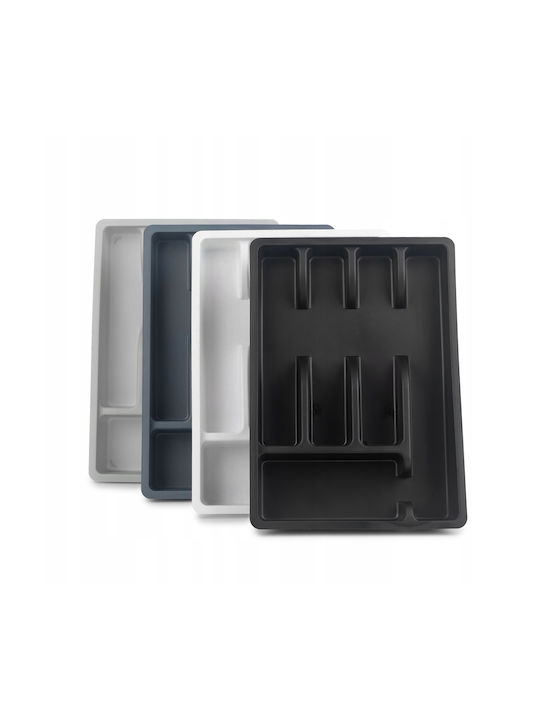 Kadax Plastic Drawer Insert Kitchen Organizer Cutlery Light Gray