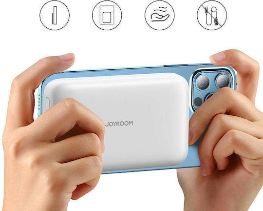 Joyroom JR-W020 MagSafe Power Bank 10000mAh 20W με Θύρα USB-A και Θύρα USB-C Power Delivery Μαύρο