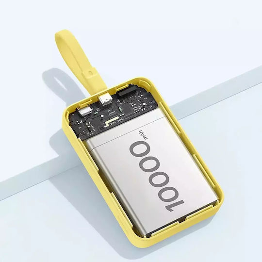 Baseus Magnetic Mini MagSafe Power Bank 10000mAh 30W με Θύρα USB-C Power Delivery / Quick Charge 3.0 Κίτρινο