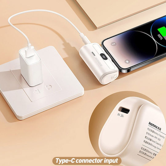 Remax Capsule Series RPP-632 Power Bank 5000mAh Λευκό