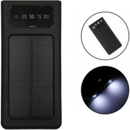 Treqa TR-946 Ηλιακό Power Bank 10000mAh με Θύρα USB-A Μαύρο