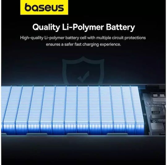 Baseus Star-Lord Power Bank 30000mAh 30W с 2 USB-A порта и USB-C порт Черен