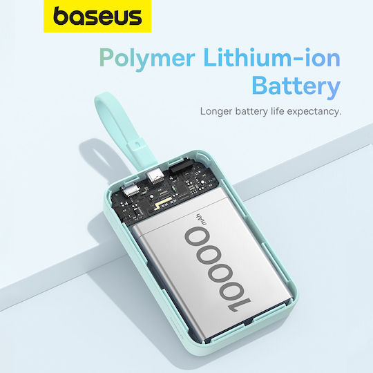 Baseus Magnetic Mini MagSafe Power Bank 10000mAh 30W with USB-C Port Power Delivery Blue