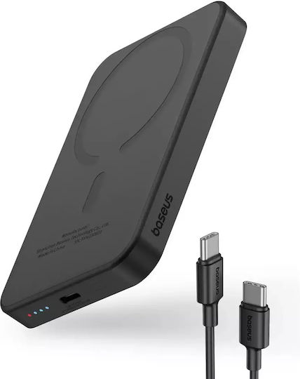 Baseus Mini Power Bank 5000mAh 20W με Θύρα USB-C Μαύρο