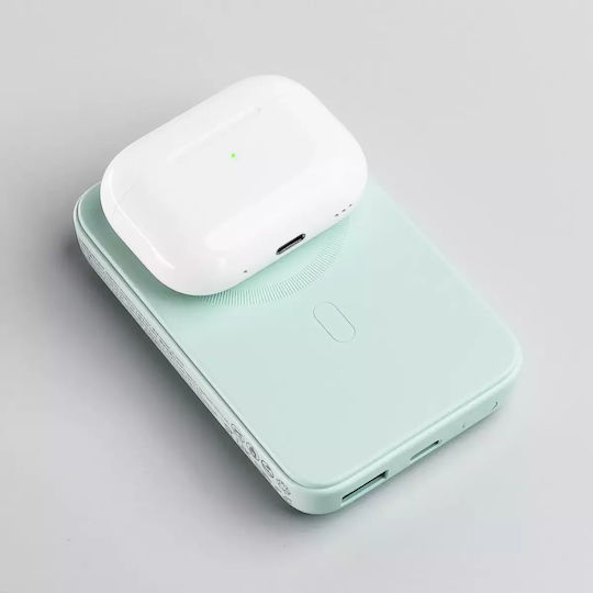 Joyroom JR-W020 MagSafe Power Bank 10000mAh 20W с USB-A порт и USB-C порт Power Delivery Зелен