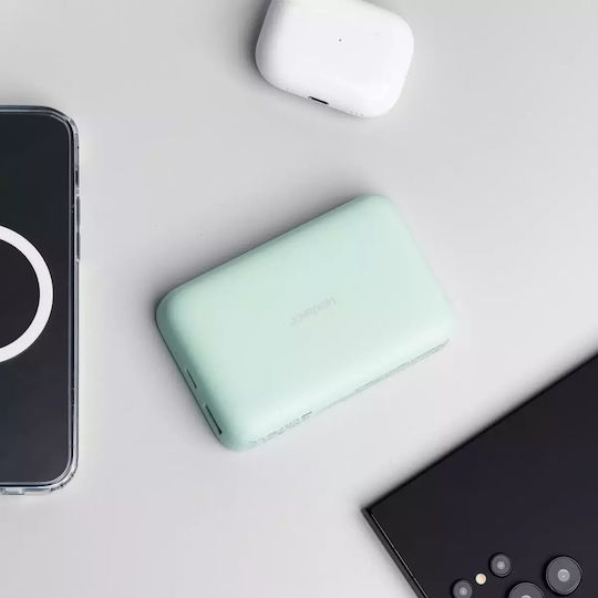 Joyroom JR-W020 MagSafe Power Bank 10000mAh 20W с USB-A порт и USB-C порт Power Delivery Зелен