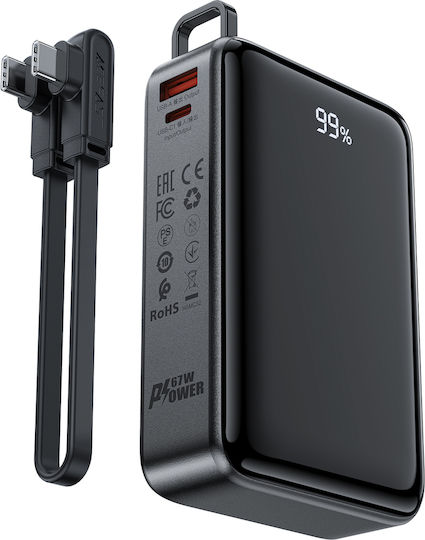 Power Bank 20000mAh 67W Power Delivery Black