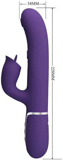 Pretty Love Rabbit Vibrator Licking Purple Κωδικός Προϊόντος D-238296