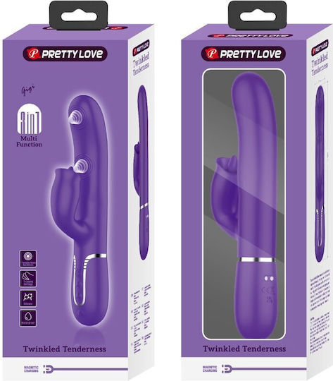 Pretty Love Rabbit Vibrator Licking Purple Κωδικός Προϊόντος D-238296