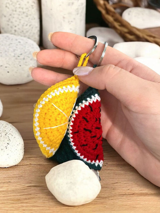 Lifelikes Knitted Watermelon Keychain