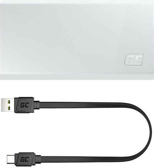 Green Cell PowerPlay20s 20000mAh 22.5W with USB-A Port and 3 USB-C Ports Quick Charge 3.0 White