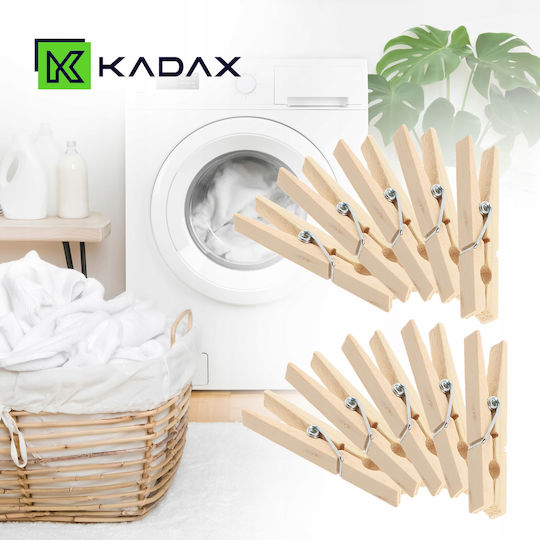 Kadax Clothespins made of Wood 10pcs Brown
