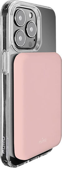 Puro Slim Powermag MagSafe 4000mAh Dusty Pink