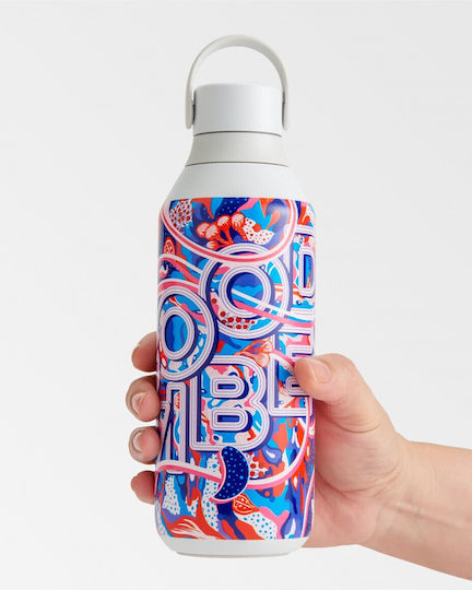 Chilly's Series 2 Urban Murals Stainless Steel Thermos Bottle BPA Free 500ml Good Vibes