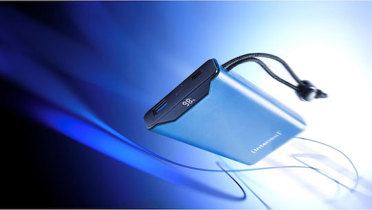 Intenso F10000 Power Bank 10000mAh 20W με Θύρα USB-A και Θύρα USB-C Quick Charge 3.0 Μπλε