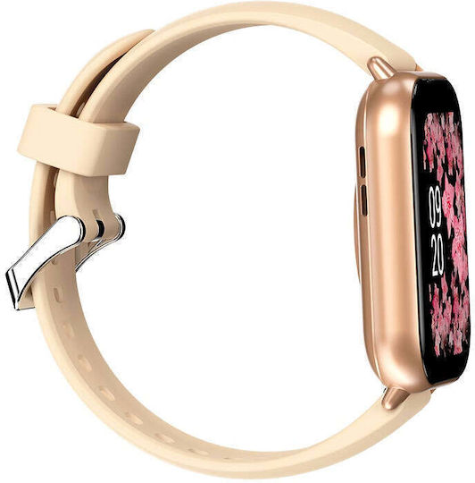 HiFuture FutureFit Zone 2 Smartwatch με Παλμογράφο (Ροζ)