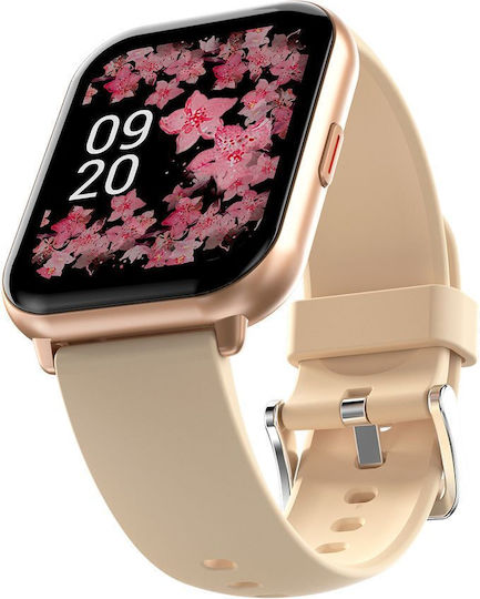 HiFuture FutureFit Zone 2 Smartwatch με Παλμογράφο (Ροζ)