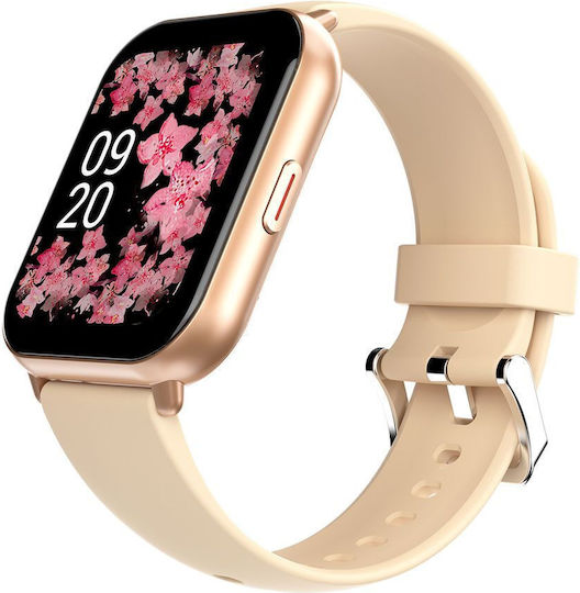 HiFuture FutureFit Zone 2 Smartwatch με Παλμογράφο (Ροζ)